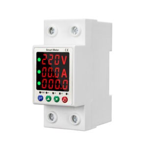 WiFi Circuit Breaker Smart Miniature Circuit Breaker - Single Phase AC80-300V 63A, Din Rail Mount, for Leakage, Over/Under Voltage and Over Current Protection