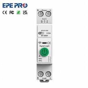 Tuya WiFi Smart Circuit Breaker 63A 1P+N DIN Rail Energy Meter Over/Under Voltage Protection Alexa Google Voice Control