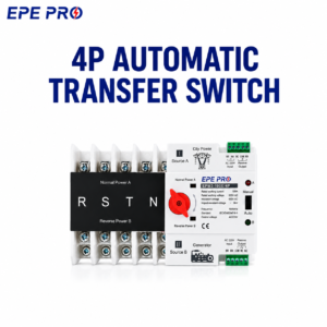 EPEPRO EPM3-100E 4P Automatic Transfer Switch 32A AC400V Dual Power ATS Auto Manual Changeover Switch for Generator Backup System