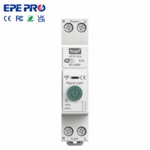 EPE PRO Tuya WiFi Smart Circuit Breaker 63A 1P+N DIN Rail with Smart Life App Remote On Off Timer 85-300V 50/60Hz