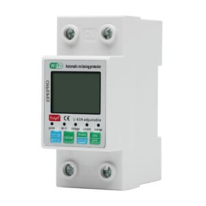 EPEPRO 63A Zigbee Smart Miniature Circuit Breaker, AC80-300V Single Phase DIN Rail MCB with App Remote Control, Leakage, Over/Under Voltage & Overcurrent Protection