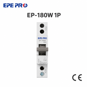 EPEPRO EP-180W 1P Mini Dual Power Transfer Switch 80A Manual MTS 230V/400V 50/60Hz DIN Rail Mount Circuit Breaker IEC60947-3 Standard