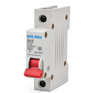 AC Miniature Circuit Breaker 6-63A 120V/240V 1 Pole DIN Rail Mount Circuit Breaker, Thermal Magnetic Trip, Solar AC Disconnect Switch MCB