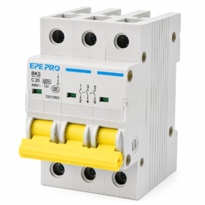 3 Pole 63A AC Miniature Circuit Breaker DIN Rail Mount, 240V Thermal Magnetic Trip MCB AC Disconnect Switch
