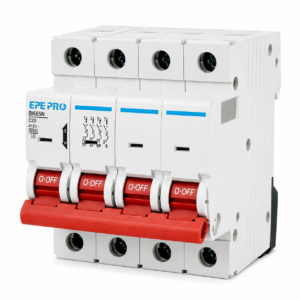 EPEPRO 4P 63A Miniature Circuit Breaker MCB, DIN Rail Mounted Thermal Magnetic AC Circuit Breaker Switch for Solar Power, Residential, Commercial & Industrial Electrical Protection