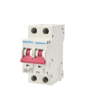 EPEPRO AC Miniature Circuit Breaker 63A 2 Pole 120V/240V DIN Rail Mount MCB, Thermal Magnetic Trip, Solar AC Disconnect Switch for PV System & Electrical Protection