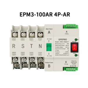 110V 100A Dual Power Automatic Transfer Switch ATS 4P Auto Changeover Switch for Home Backup Power