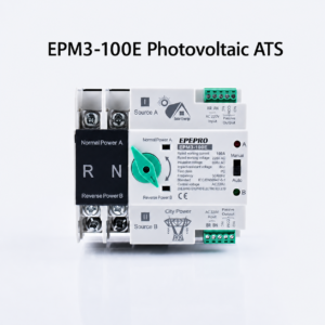 EPEPRO Photovoltaic Automatic Transfer Switch 2P 100A 110V ATS Dual Power Changeover Switch for Solar Energy System