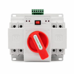 EPEPRO 125A 220V Dual Power Manual Transfer Switch 2P Changeover Switch for Home Generator Backup Power