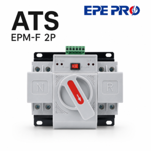 32A Dual Power Automatic Transfer Switch ATS 2P AC220V EPEPRO Auto Changeover Switch for Home Generator Backup Power